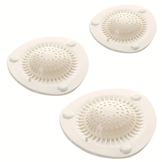 1pc Silicone Hair Catcher Shower Drain Cover - Effective Clog Prevention, Easy to Clean, Long-Lasting Deodorizing Filter for Kitchen and Bathroom Sinks, Bathtubs, Bathroom Essentials | Round Drain Cover | Silicone Construction